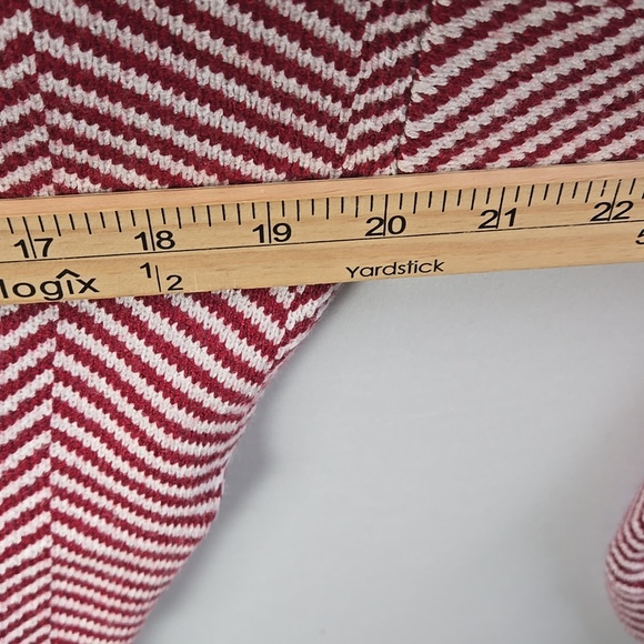 Lulu's Here Comes a Holiday Red and White Striped Button-Up Cardigan Sz M - NWT - Picture 11 of 11